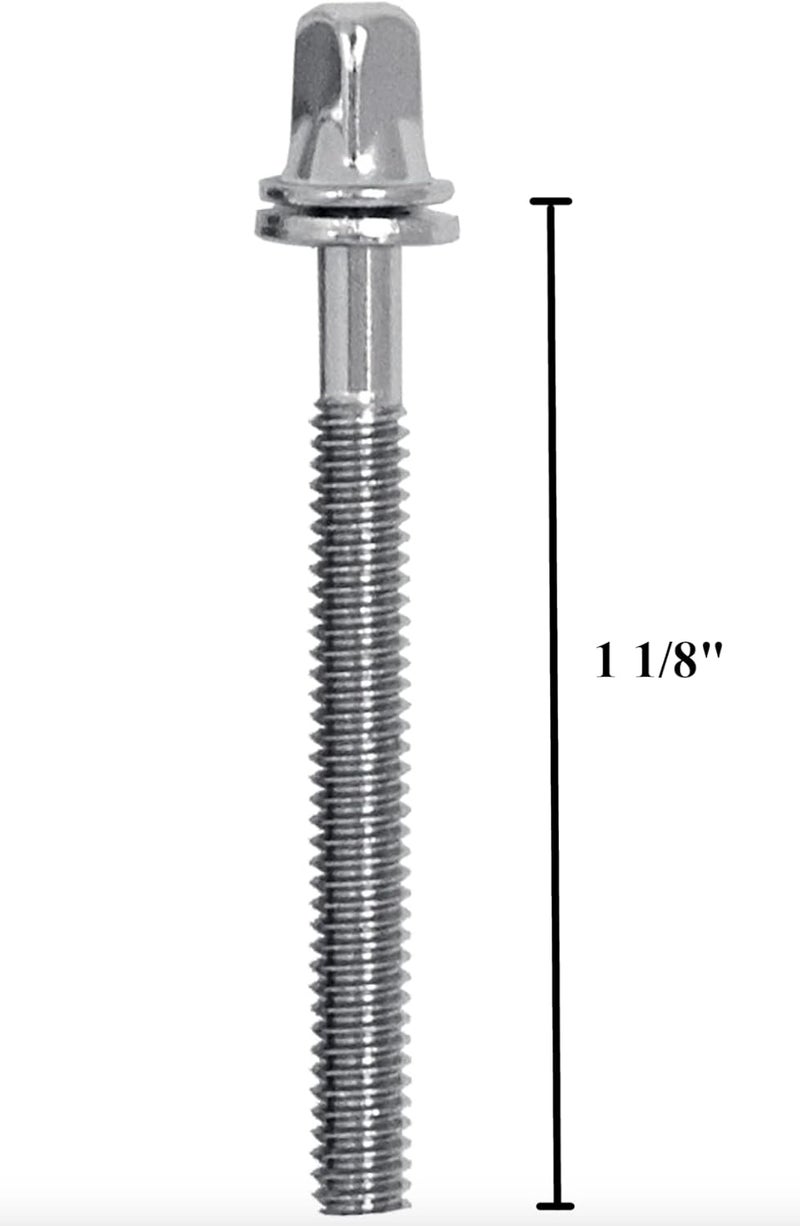 AIAS 1 1/8 Inch Drum Tension Rods 12 Pack with Washers | Replacement Tuning Screws for Snare and Tom Drums - Image 3